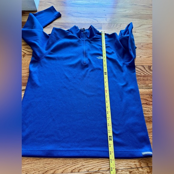 North Face - Men’s Quarter Zip. Large. Bright Blue. Vaporwick - Picture 6 of 10